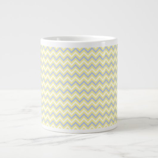 Pastel Chevron Pattern Grote Koffiekop (Voorkant)