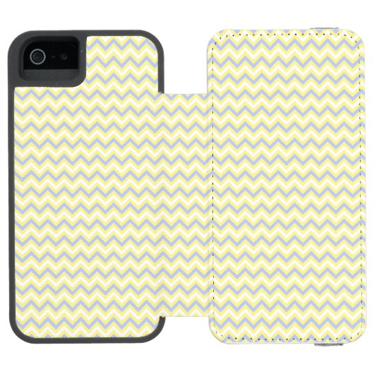 Pastel Chevron Pattern Incipio iPhone Portemonnee Hoesje (Agenda Open)