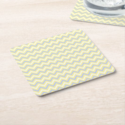 Pastel Chevron Pattern Kartonnen Onderzetters (Schuin)