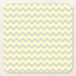 Pastel Chevron Pattern Kartonnen Onderzetters