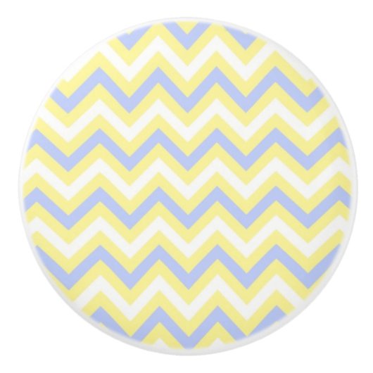 Pastel Chevron Pattern Keramische Knop (Voorkant)