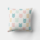 Pastel Chevron Pattern Kussen (Achterkant)