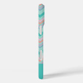 Pastel Chevron Pattern met naam - designer Case-Mate iPhone Case (Achterkant / Rechts)