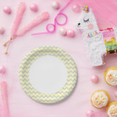 Pastel Chevron Pattern Papieren Bordje (Feest)