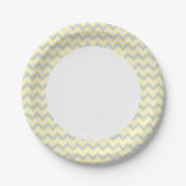Pastel Chevron Pattern Papieren Bordje (Voorkant)