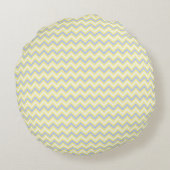Pastel Chevron Pattern Rond Kussen (Achterkant)