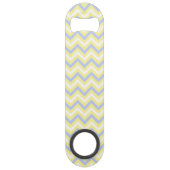 Pastel Chevron Pattern Speed Flessenopener (Achterkant)