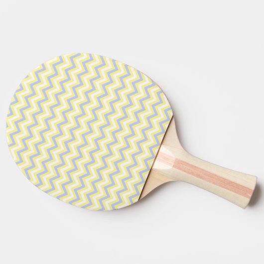 Pastel Chevron Pattern Tafeltennisbatje (Zijkant)
