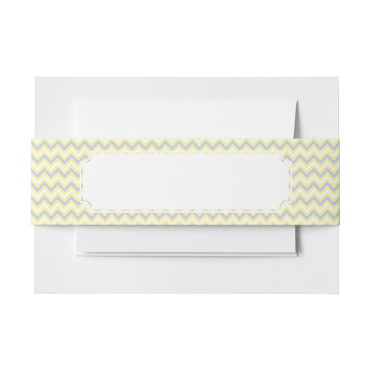Pastel Chevron Pattern Uitnodigingen Wikkel (Voorkant Voorbeeld)
