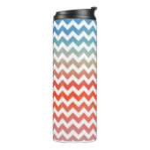 Pastel chevron thermosbeker (Gedraaid links)