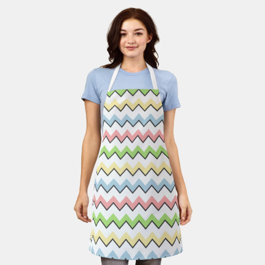 Pastel Chevron van Shirley Taylor Schort (Gedragen)