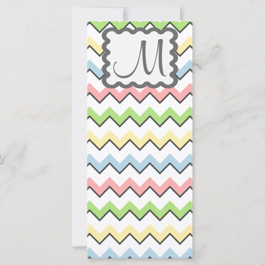 Pastel Chevron with Monogram by Shirley Taylor (Achterkant)