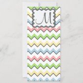 Pastel Chevron with Monogram by Shirley Taylor (Voorkant)