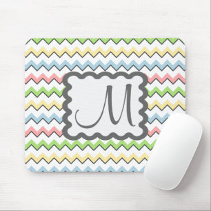 Pastel Chevron with Monogram by Shirley Taylor Muismat
