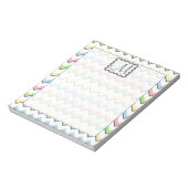 Pastel Chevron with Monogram by Shirley Taylor Notitieblok (Linkerzijde)