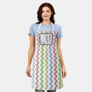 Pastel Chevron with Monogram by Shirley Taylor Schort