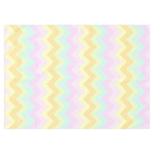 Pastel Chevrons Tafelkleed (Voorkant (Horizontaal))