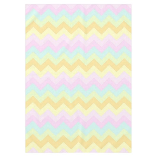 Pastel Chevrons Tafelkleed (Voorkant)