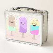 Pastel Chibi Ice Lollies Cute Personalized (Achterkant)