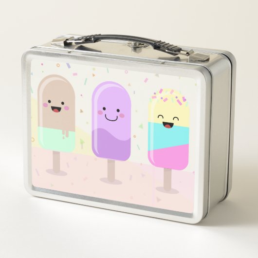 Pastel Chibi Ice Lollies Cute Personalized (Achterkant)