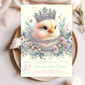Pastel Chick Baby shower Kaart