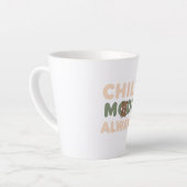 Pastel "Chill Mode Altijd" Citaat Latte Mok (Linkerhoek)