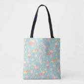 Pastel Chiyogami Koi motief Tote Bag (Voorkant)