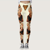 Pastel Chocolate Lab-Leggings Leggings (Voorkant)