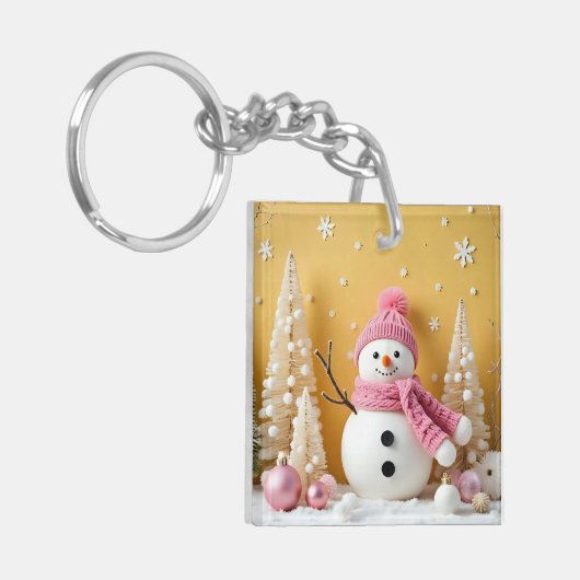Pastel Christmas - Acrylic Keychain (Voorkant Links)