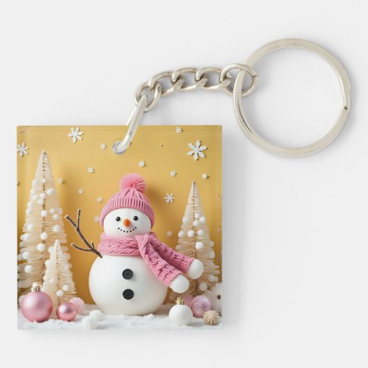 Pastel Christmas - Acrylic Keychain (Achterkant)