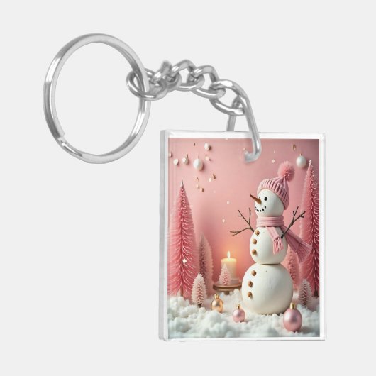 Pastel Christmas - Acrylic Keychain (Voorkant Links)