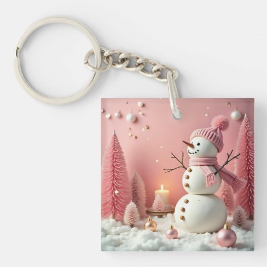 Pastel Christmas - Acrylic Keychain (Voorkant)