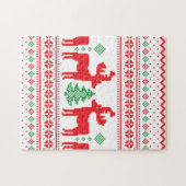 Pastel Christmas Aesthetic Pattern- Holiday Vibes Legpuzzel (Horizontaal)