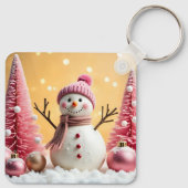 Pastel Christmas - Aluminum Keychain (Achterkant)
