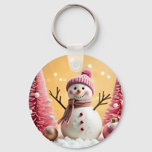 Pastel Christmas, Aluminum Keychain (Voorkant)