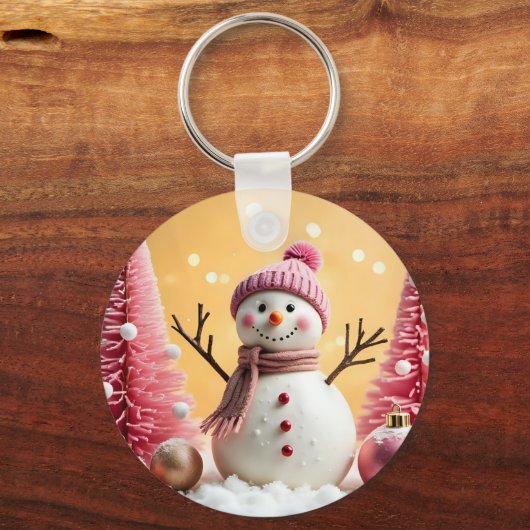 Pastel Christmas, Aluminum Keychain (Voorkant)