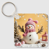 Pastel Christmas - Aluminum Keychain (Voorkant)