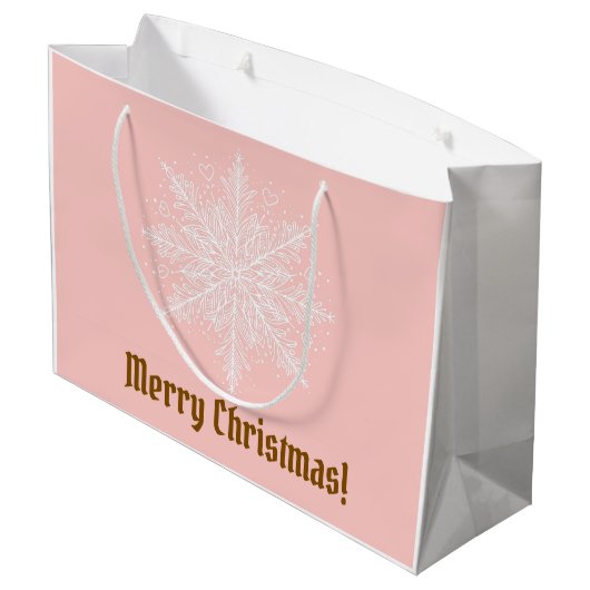 Pastel Christmas Australian Shepherd Krans Groot Cadeauzakje (Achterkant Gekanteld)