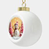 Pastel Christmas - Ceramic Ball Ornament (Rechts)