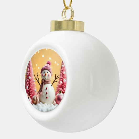 Pastel Christmas - Ceramic Ball Ornament (Rechts)