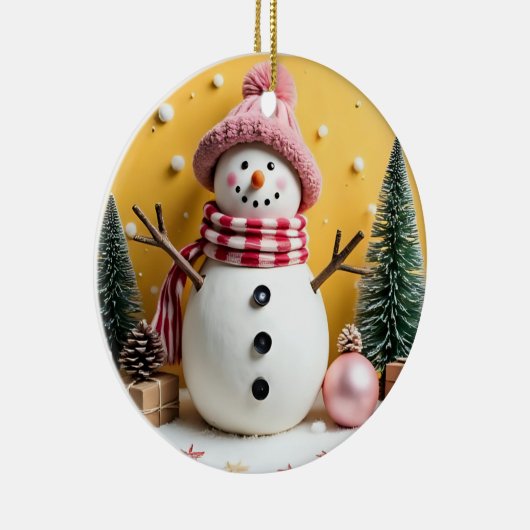 Pastel Christmas - Ceramic Ornament  (Rechts)