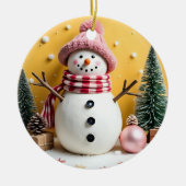 Pastel Christmas - Ceramic Ornament  (Voorkant)