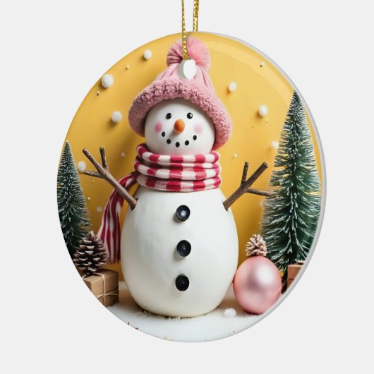 Pastel Christmas - Ceramic Ornament  (Links)