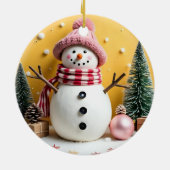 Pastel Christmas - Ceramic Ornament (Achterkant)