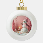 Pastel Christmas - Ceramic Ornament (Voorkant)