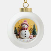Pastel Christmas - Ceramic Ornament  (Voorkant)