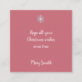 Pastel Christmas - Enclosure Card  Informatiekaartje (Achterkant)