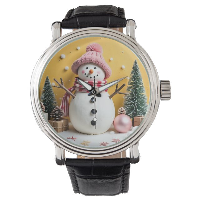 Pastel Christmas - eWatch Watch Horloge (Voorkant)