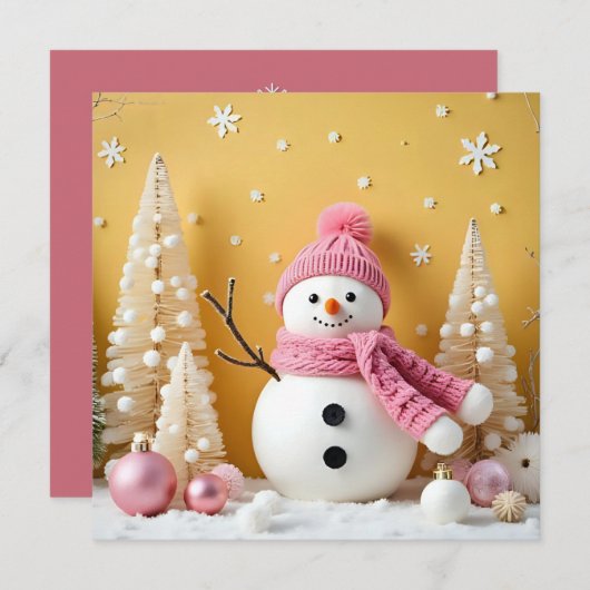Pastel Christmas - Flat Card  (Voorkant / Achterkant)