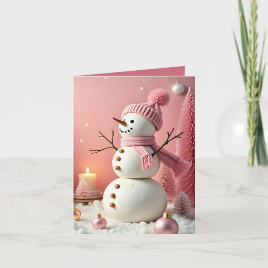 Pastel Christmas - Flat Note Card  Notitiekaartje (Voorkant)